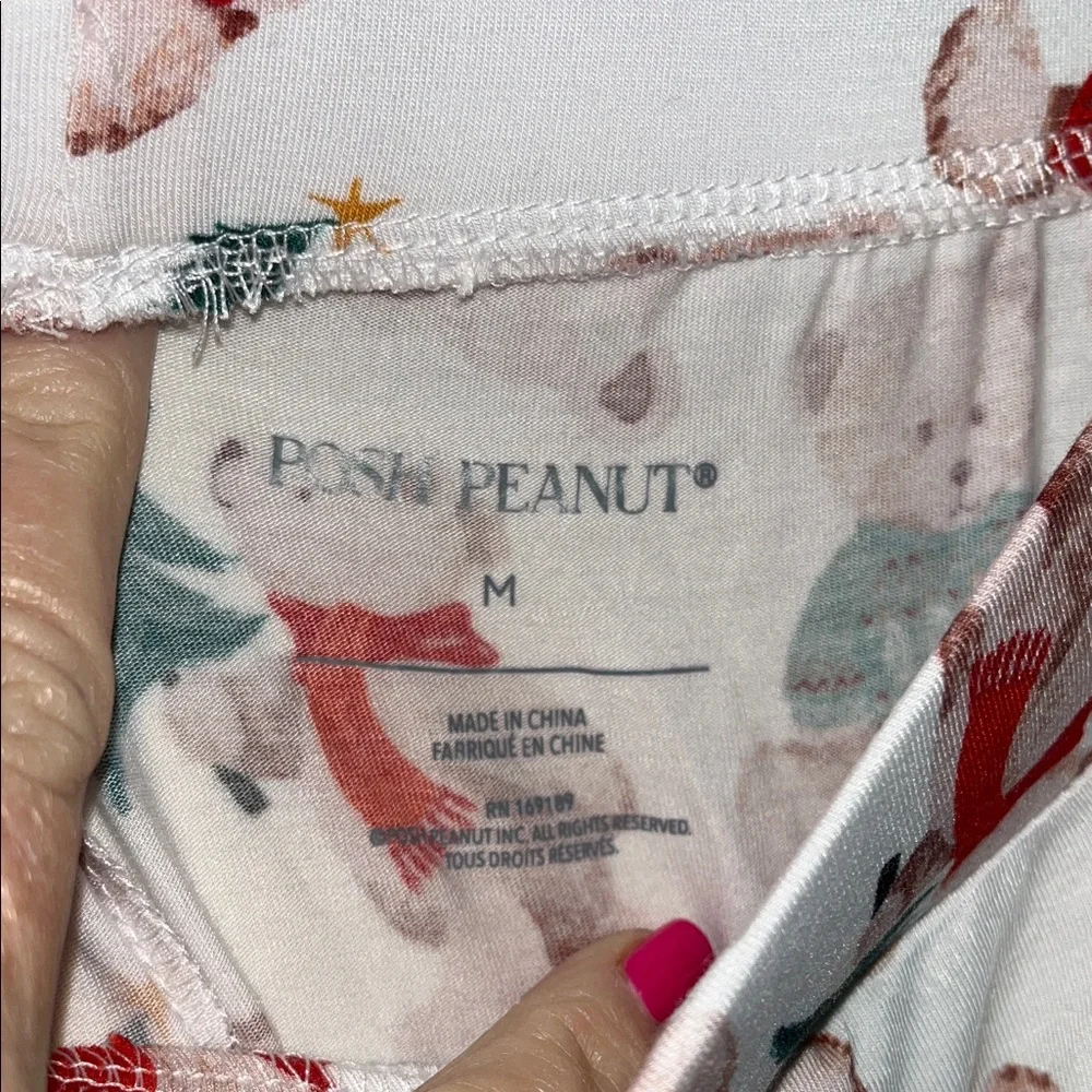Posh Peanut NWT Holiday Bear Viscose combo Pajama Set size medium - Picture 5 of 13